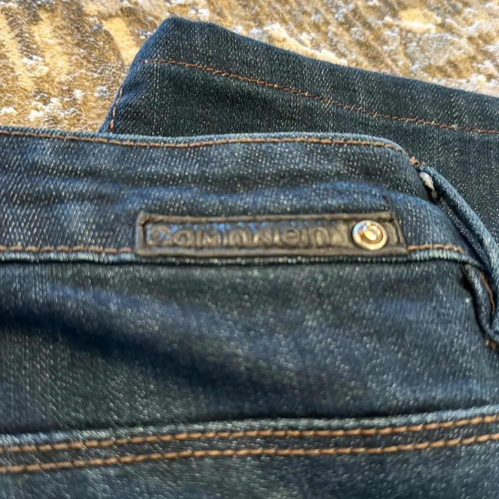 Calvin Klein shape wear dark blue boot cut jeans size 10 - Picture 6 of 9